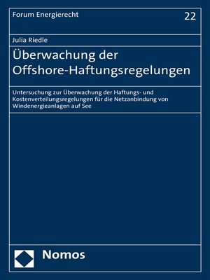 cover image of Überwachung der Offshore-Haftungsregelungen